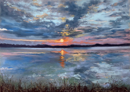 Sunset on the Mississippi