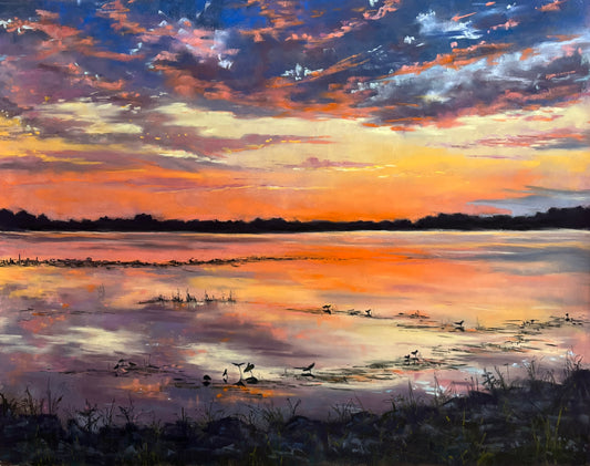 The Sky Turned Clementine