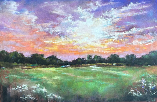 Sunset at City Park (print)